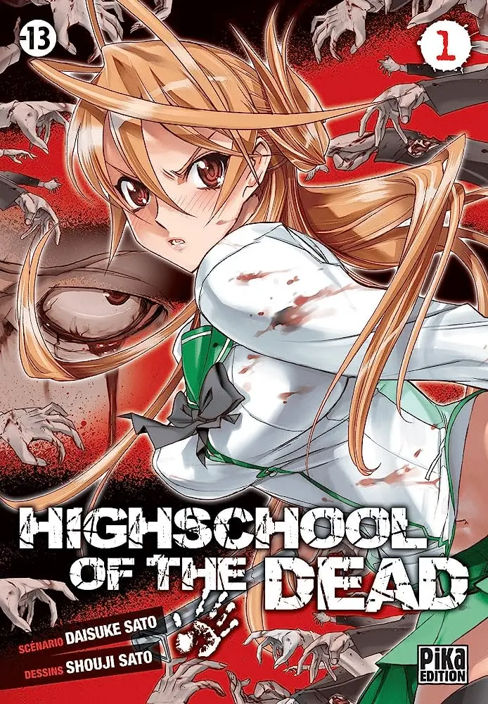 Top manga zombie : Highschool of the Dead par Daisuke Sato & Shouji Satou