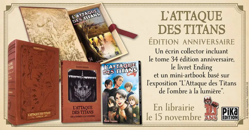 L'Attaque des Titans tome 34 Edition anniversaire