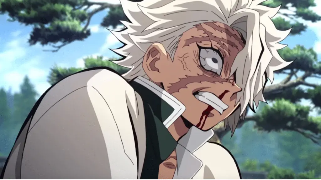 Sanemi Shinazugawa dans l'anime Demon Slayer