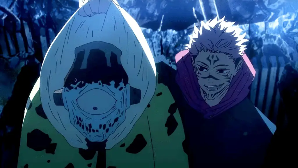 Sukuna et Jogo dans Jujutsu Kaisen