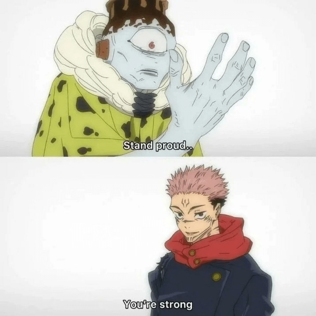 Ryomen Sukuna salue la puissance de Jogo dans Jujutsu Kaisen