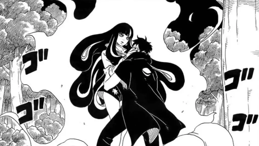 Eida et kawaki dans le manga