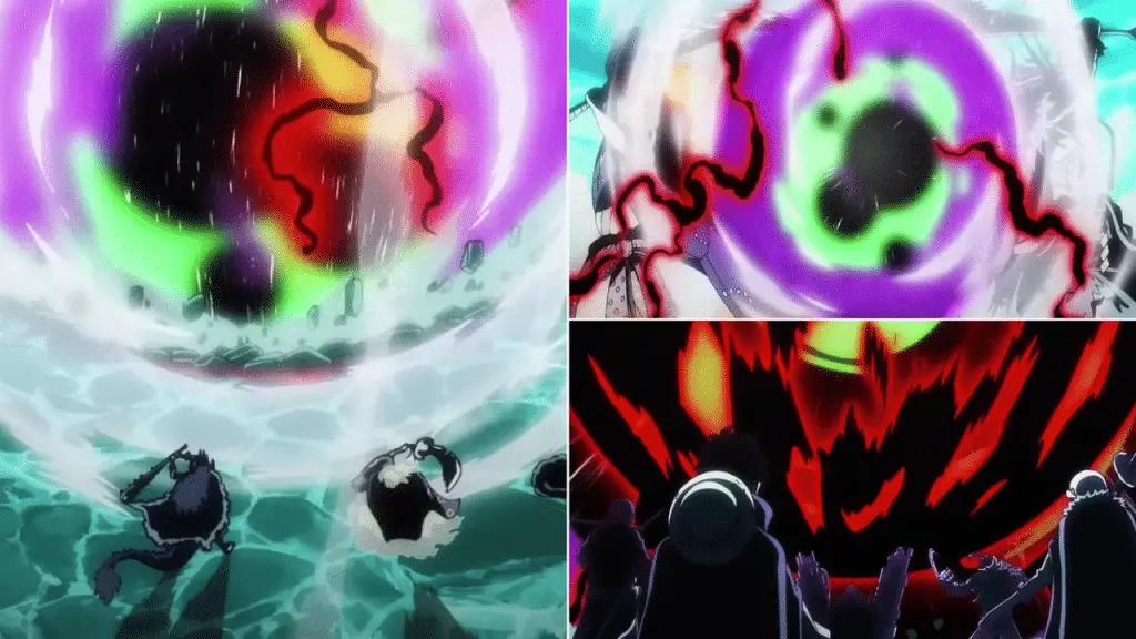 Le Hakai de Kaido et Big Mom comme on peut le voir dans One Piece