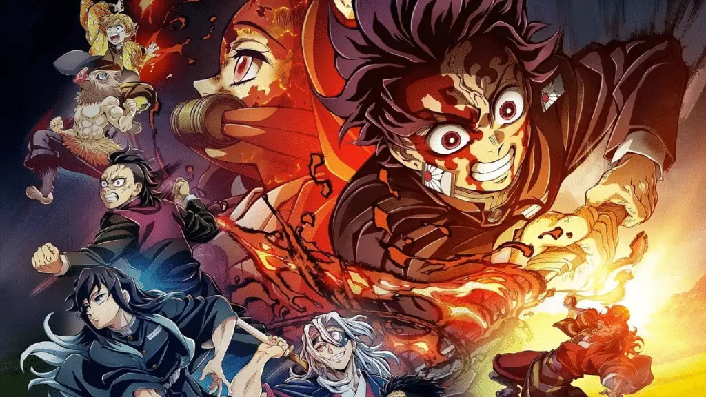 Le film Demon Slayer : Tanjiro et le reste du casting principal
