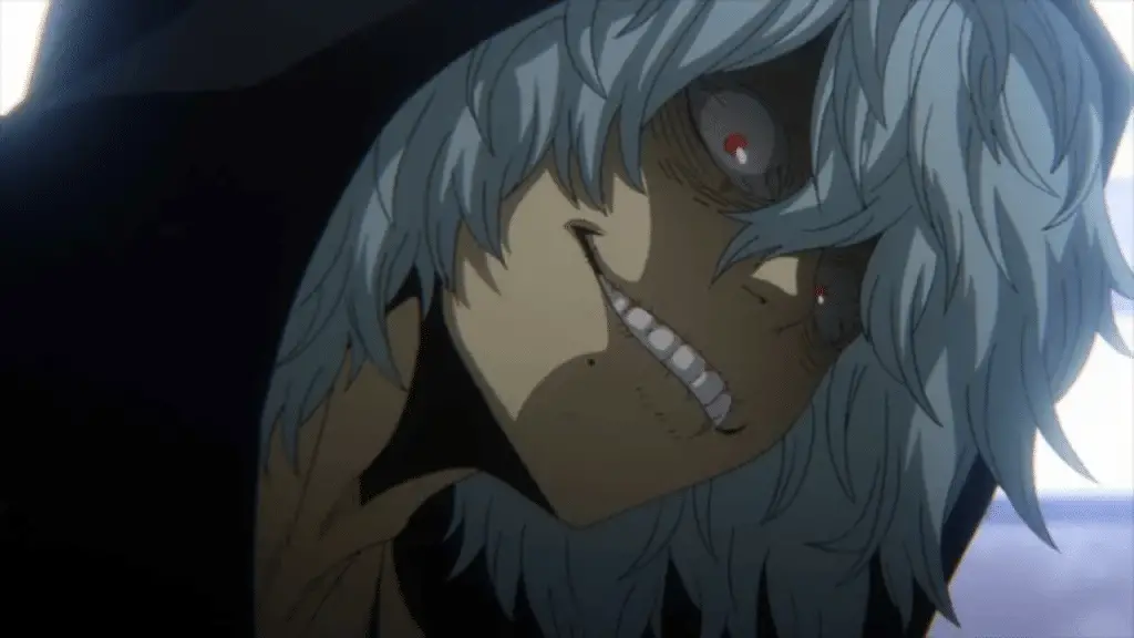 Tomura Shigaraki dans l'anime My Hero Academia