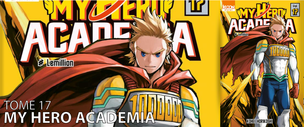 Visuel promotionnel pour la saison 17 de My Hero Academia, mettant en avant les héros emblématiques et des scènes d'action dynamiques.