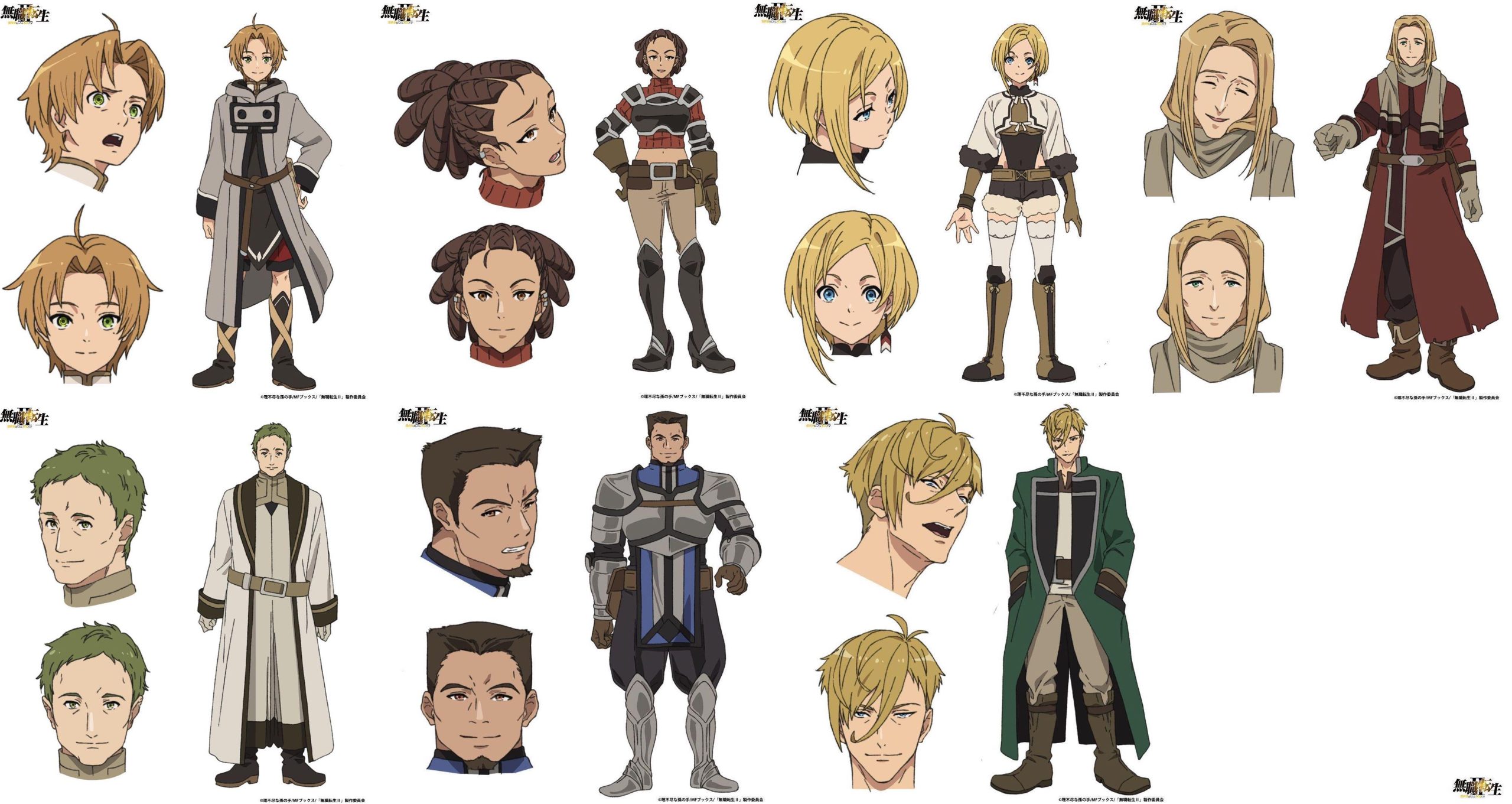 Visuel clé de Mushoku Tensei : Isekai Ittara Honki Dasu 2 mettant en avant les personnages principaux Olivia et Angelica