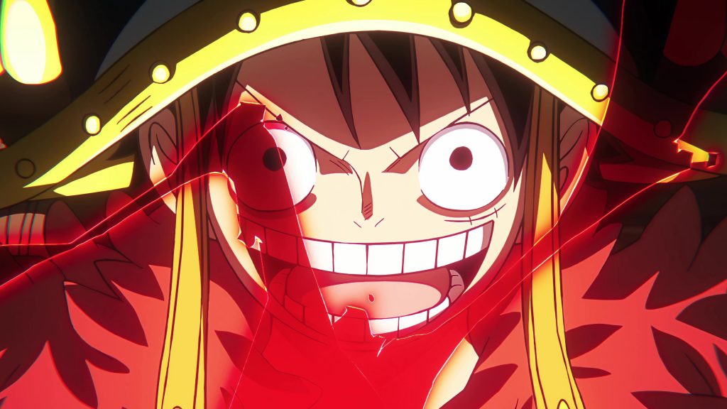 Illustration clé du chapitre 1183 de One Piece, mettant en scène les personnages principaux en quête du titre de Roi des Pirates