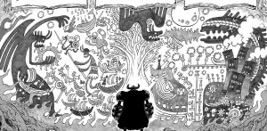 Illustration du nouveau personnage légendaire de One Piece issu du Siècle Vide, ajoutant une dimension à l'univers de la série.