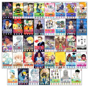 Couverture du volume 39 de Hunter x Hunter, annonçant le nouvel chapitre après deux ans d'attente.