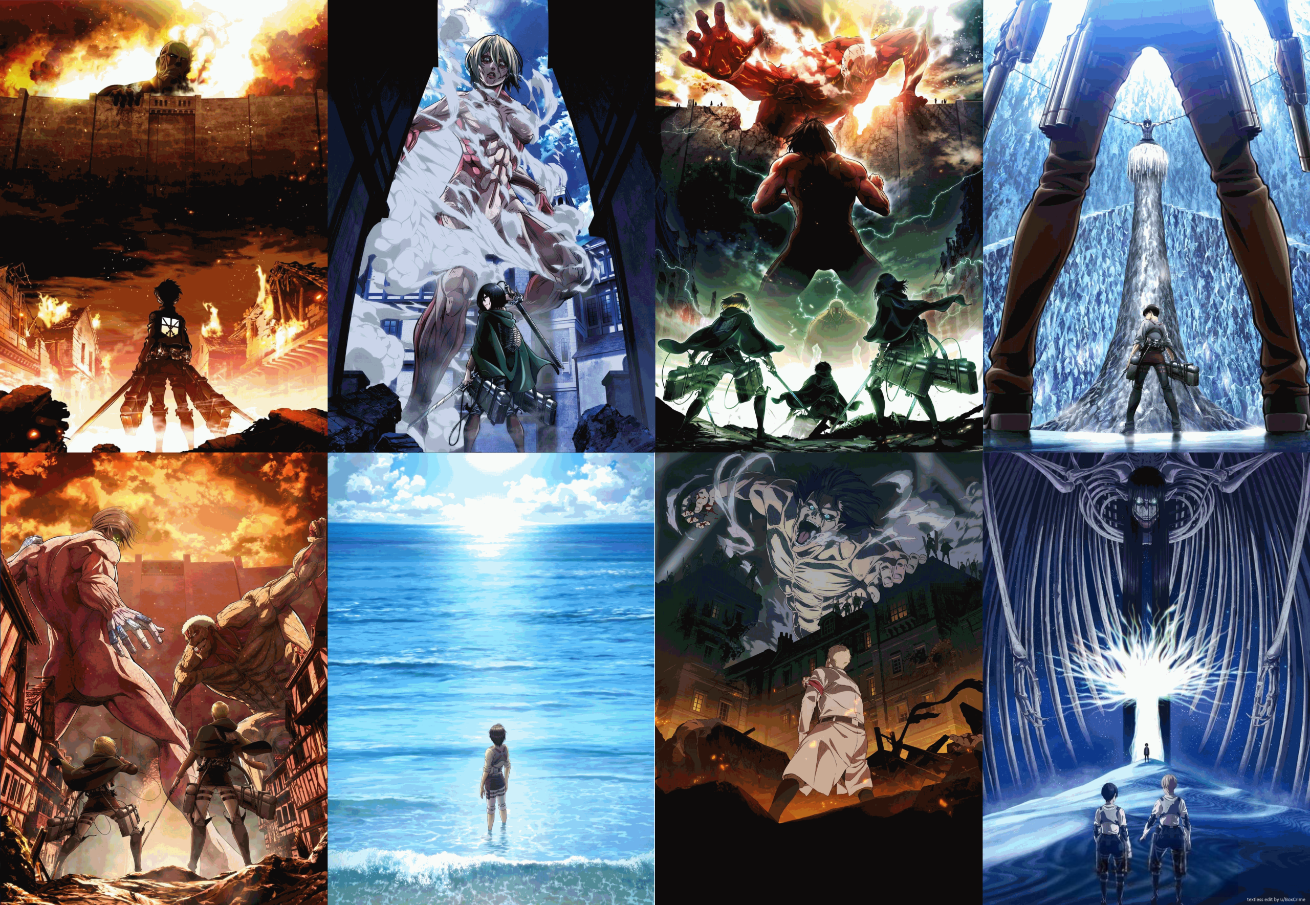 Visuel clé de L'Attaque des Titans mettant en avant la tension et l'intensité des scènes emblématiques de l'anime, illustrant le classement des chefs-d'œuvre.